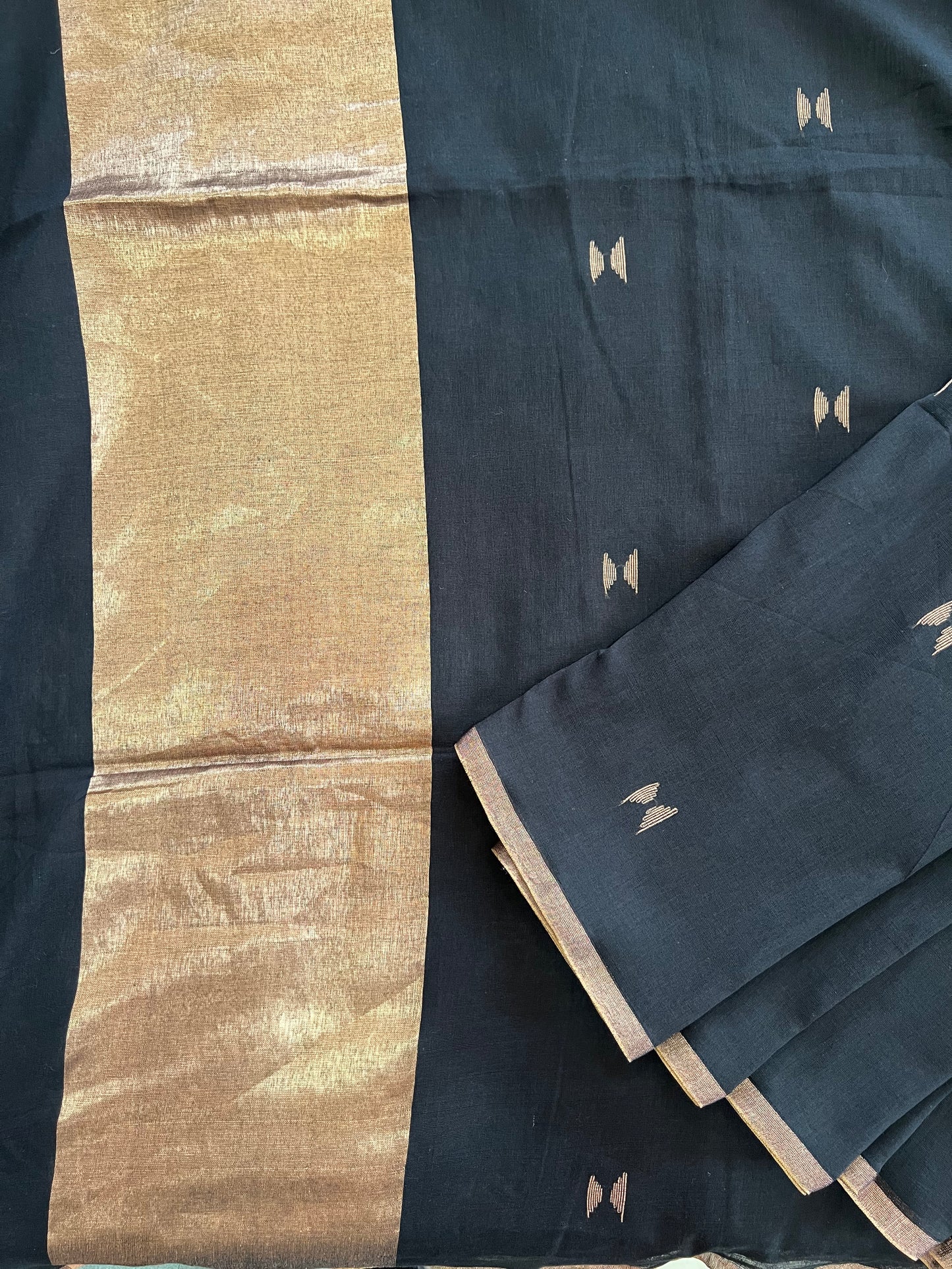 Black Soft Handloom saree