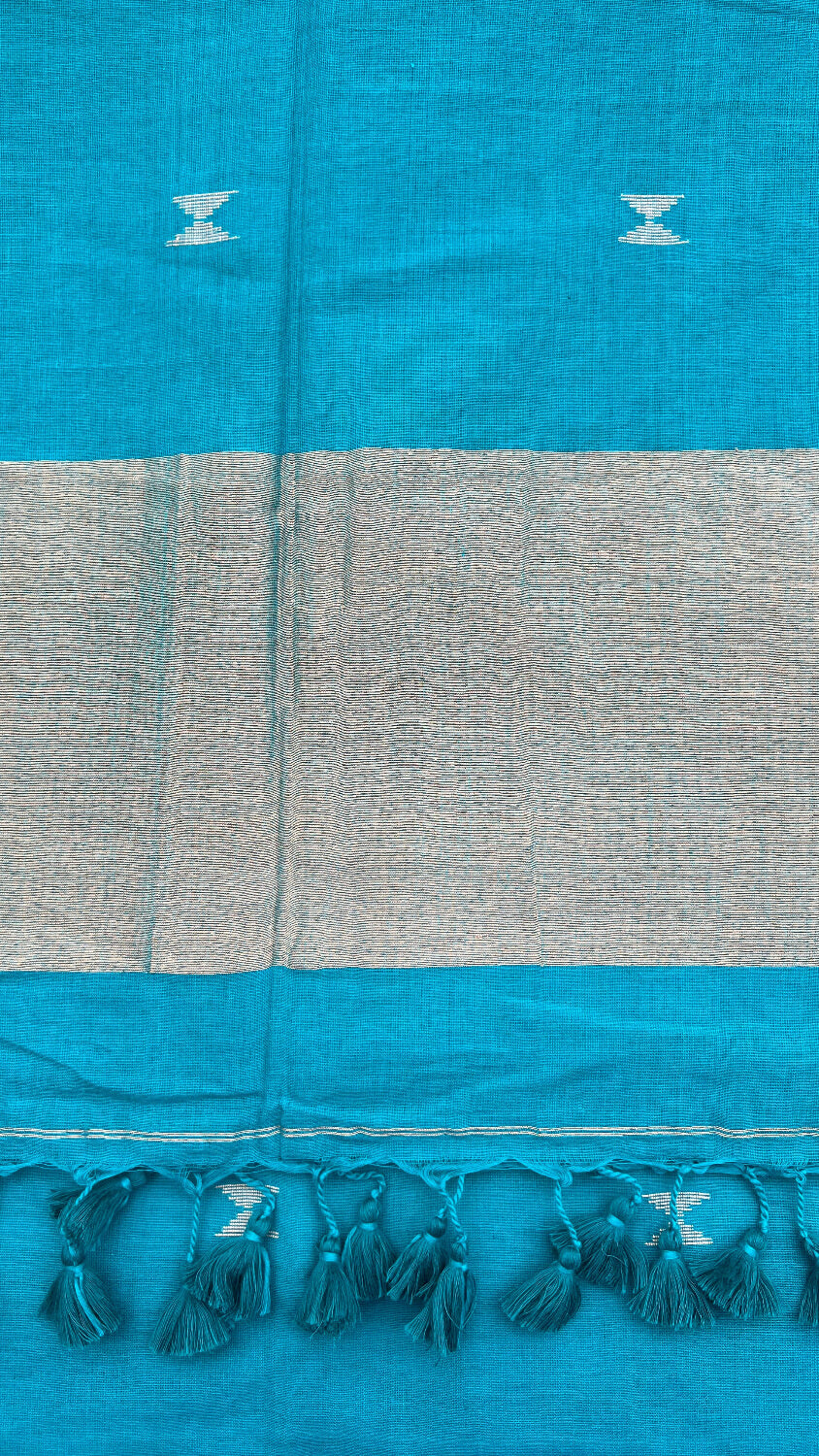 Greenish blue Handloom saree
