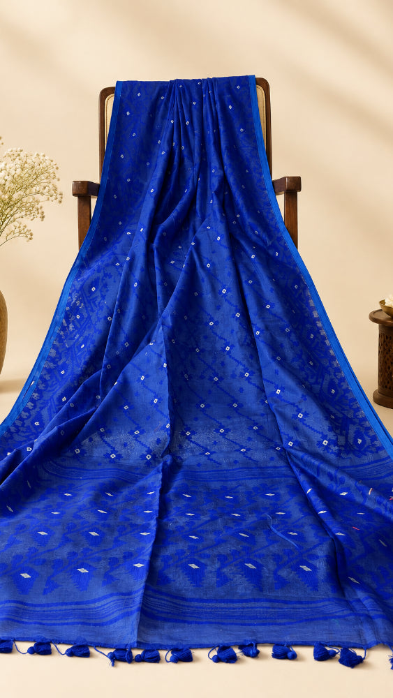 Indigo Dhakai Jamdani