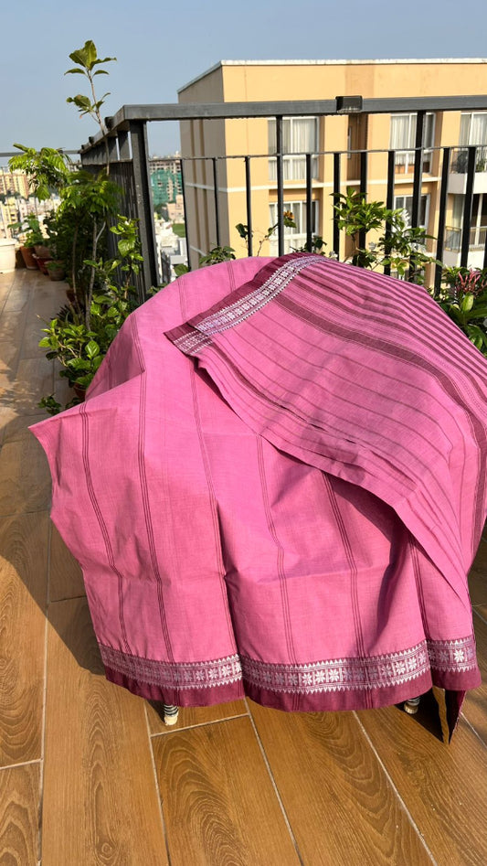 Mouve starched Dhonekhali