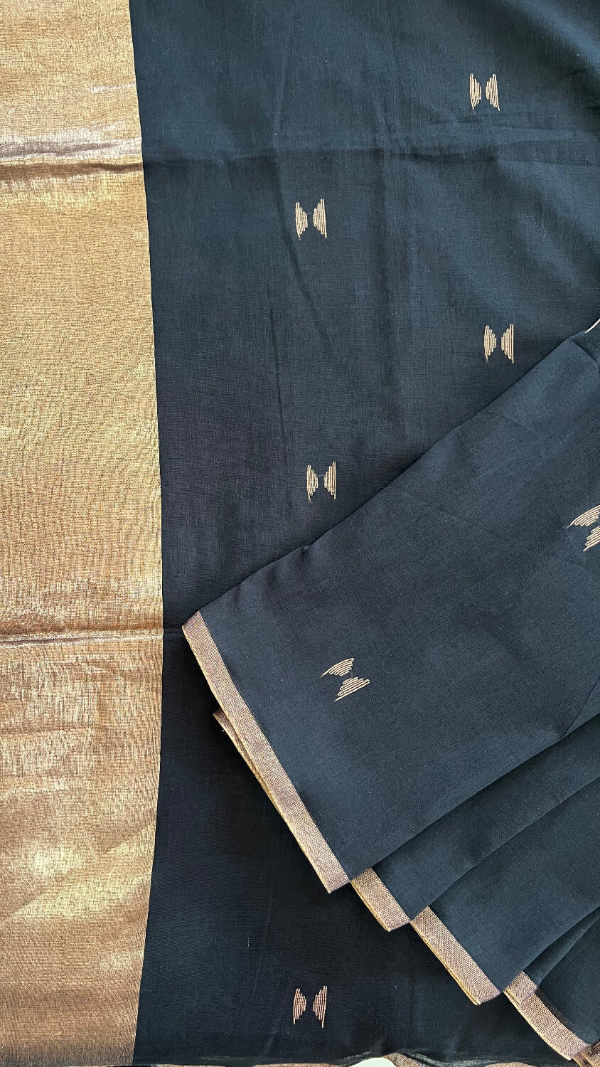 Black Soft Handloom saree