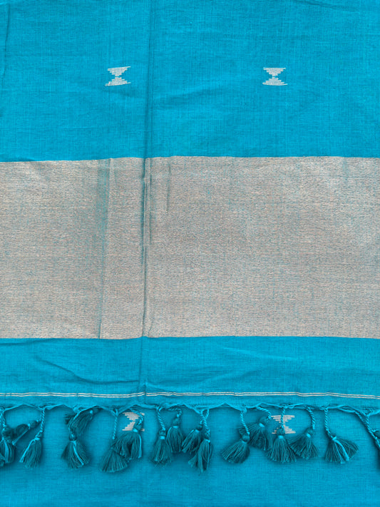 Greenish blue Handloom saree