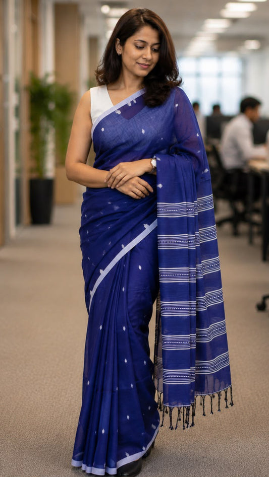 Blue Phulia cotton