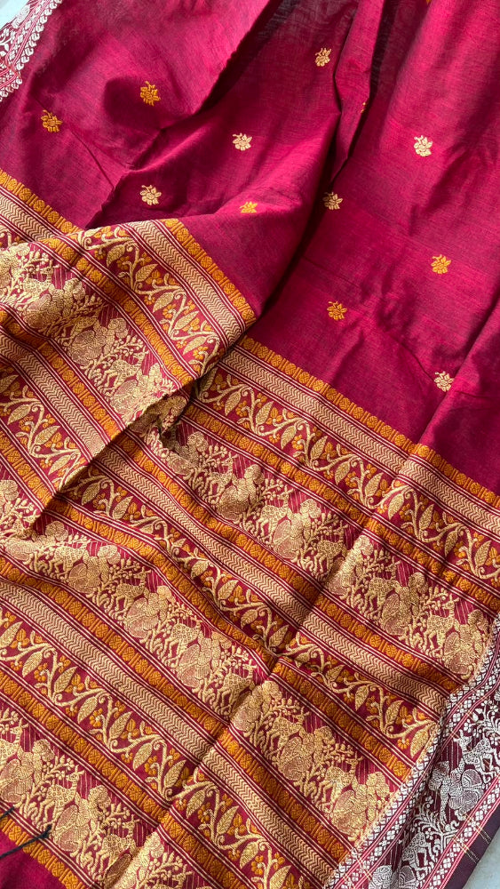 Maroon Baluchari