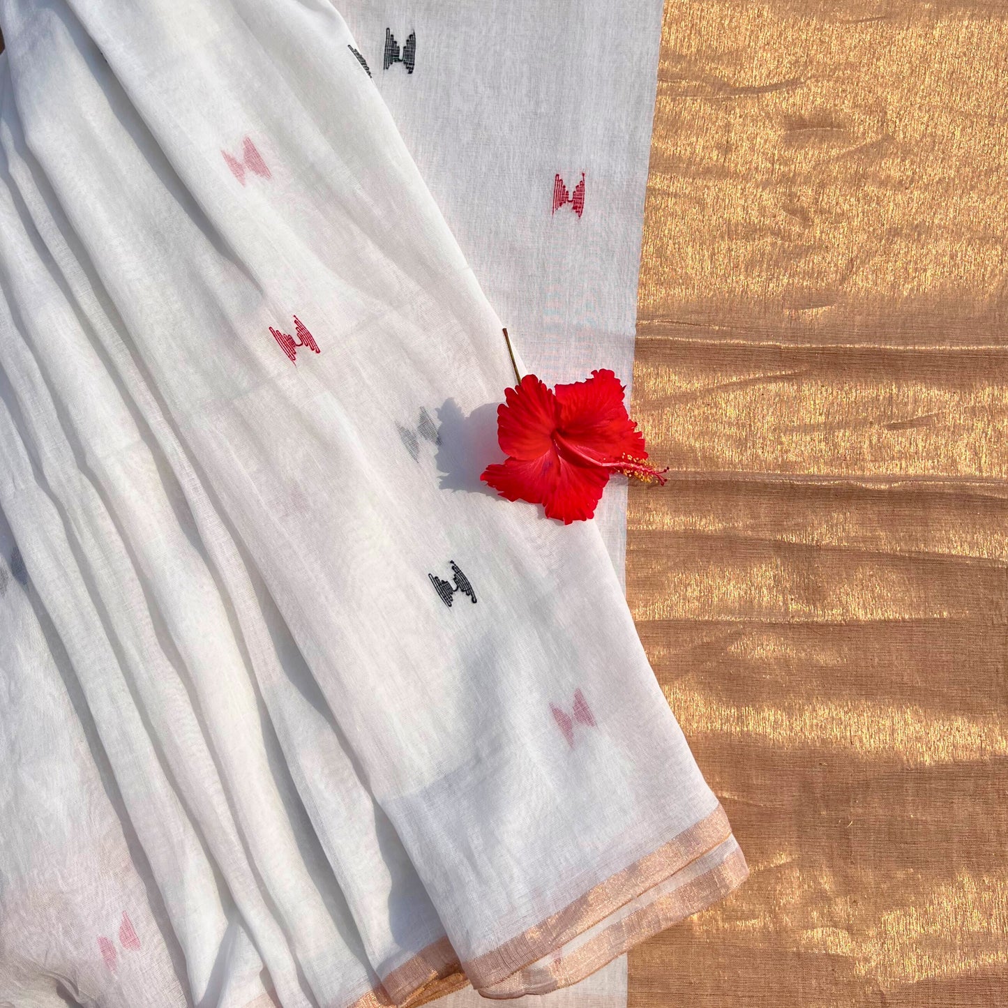 White Soft Handloom saree